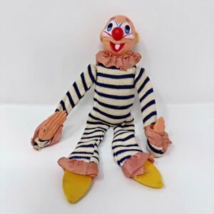 Rare Vintage Circus Tumbling Clown Wind Up Clarabell Used Please Read